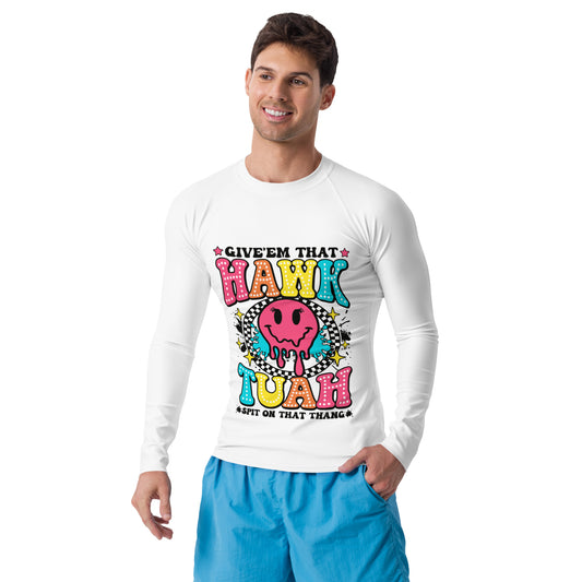 Hawk Tuah™Men's Rash Guard