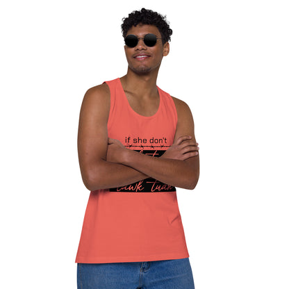 Tawk Tuah Men’s premium tank top