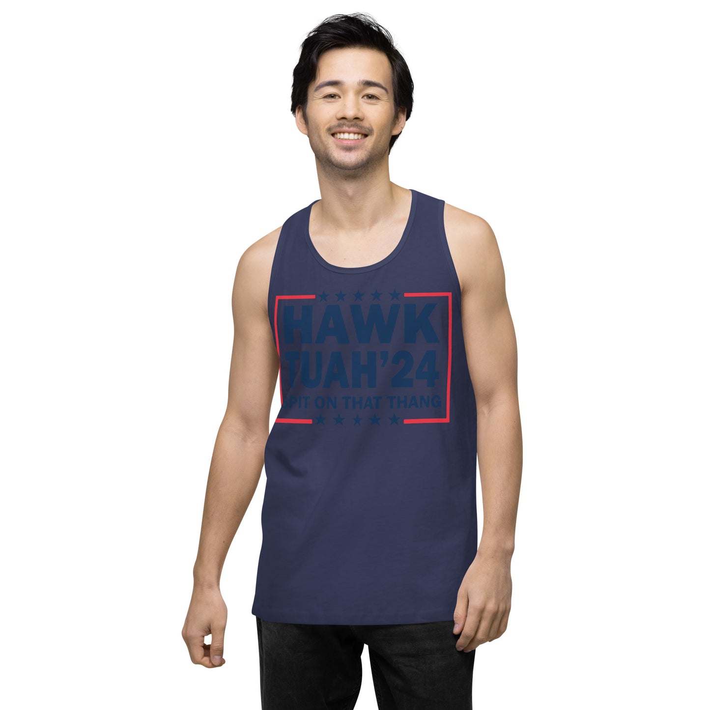 Hawk Tuah™ Men’s premium tank top