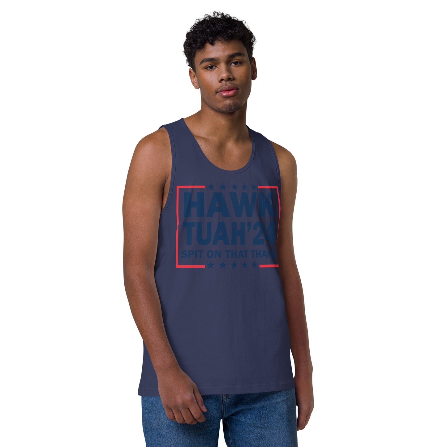 Hawk Tuah™ Men’s premium tank top