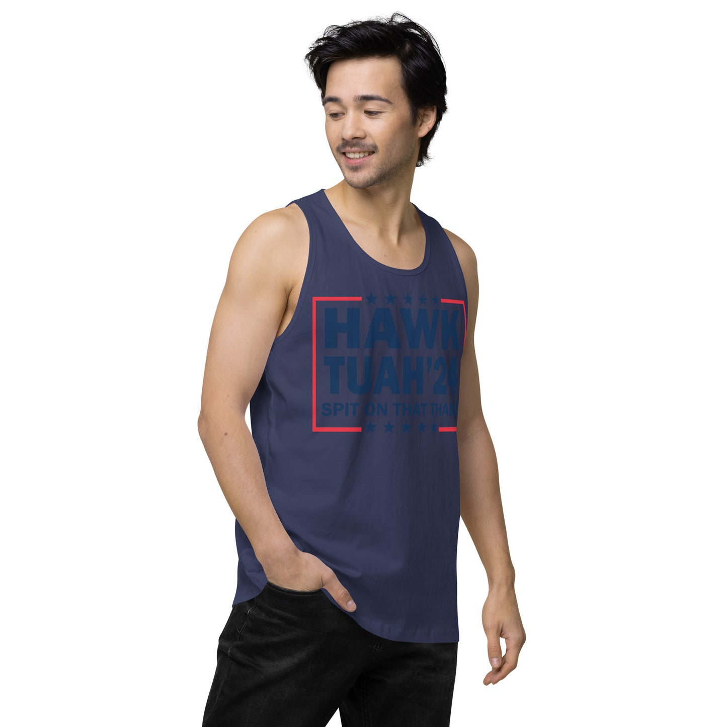 Hawk Tuah™ Men’s premium tank top