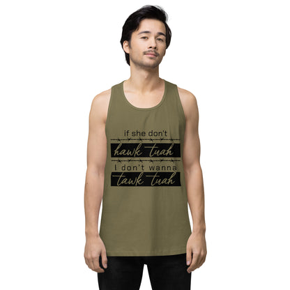 Tawk Tuah Men’s premium tank top