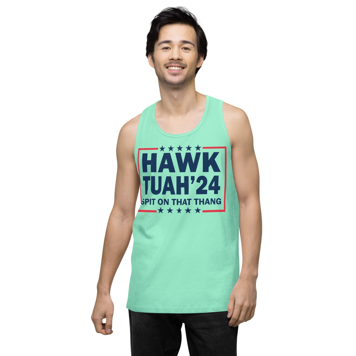 Hawk Tuah™ Men’s premium tank top