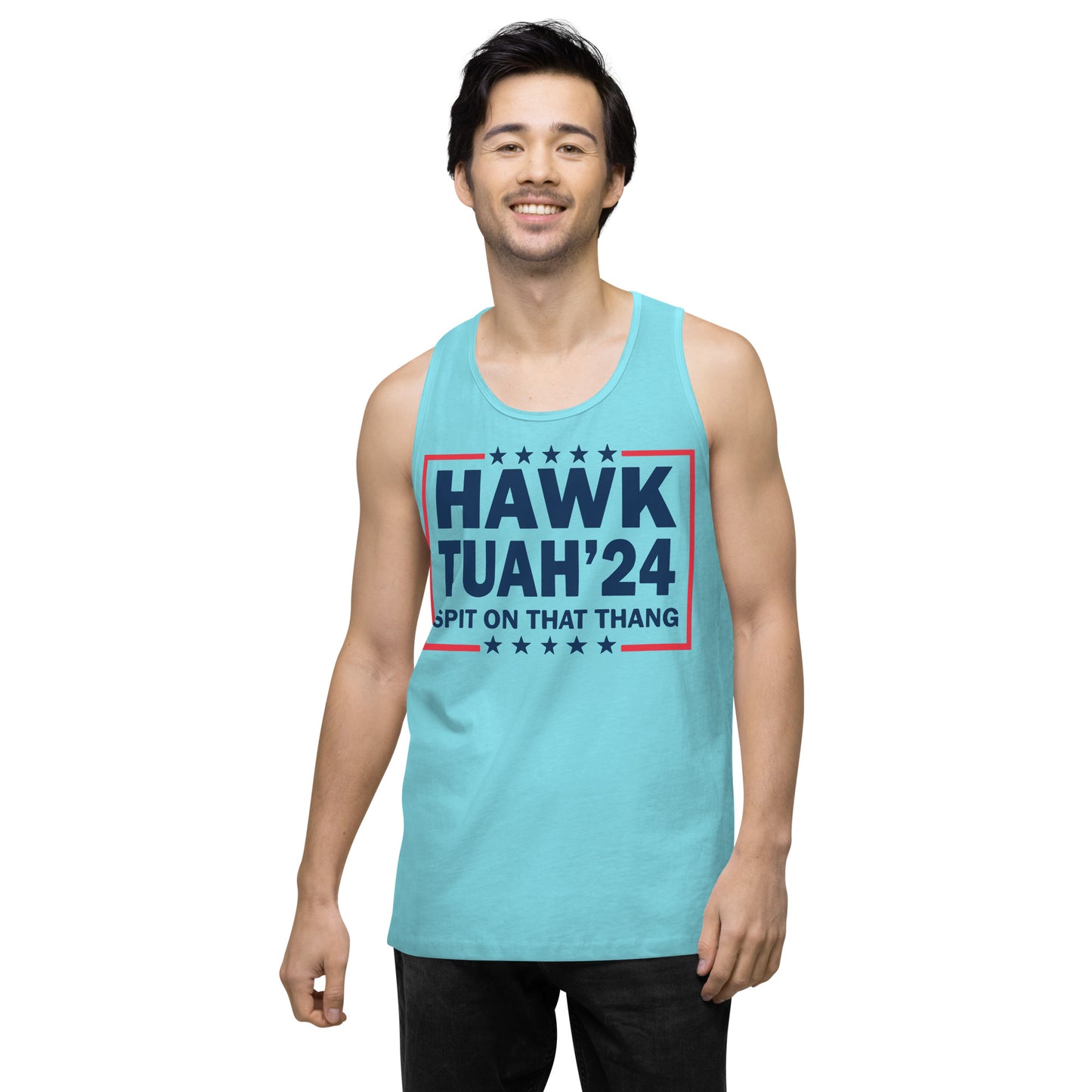 Hawk Tuah™ Men’s premium tank top