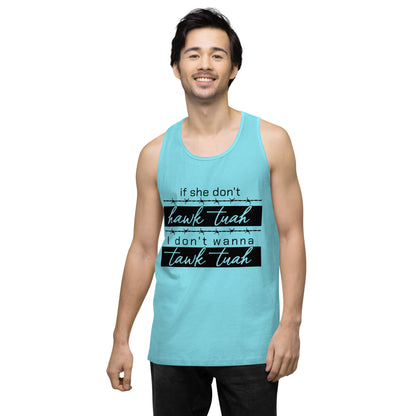 Tawk Tuah Men’s premium tank top