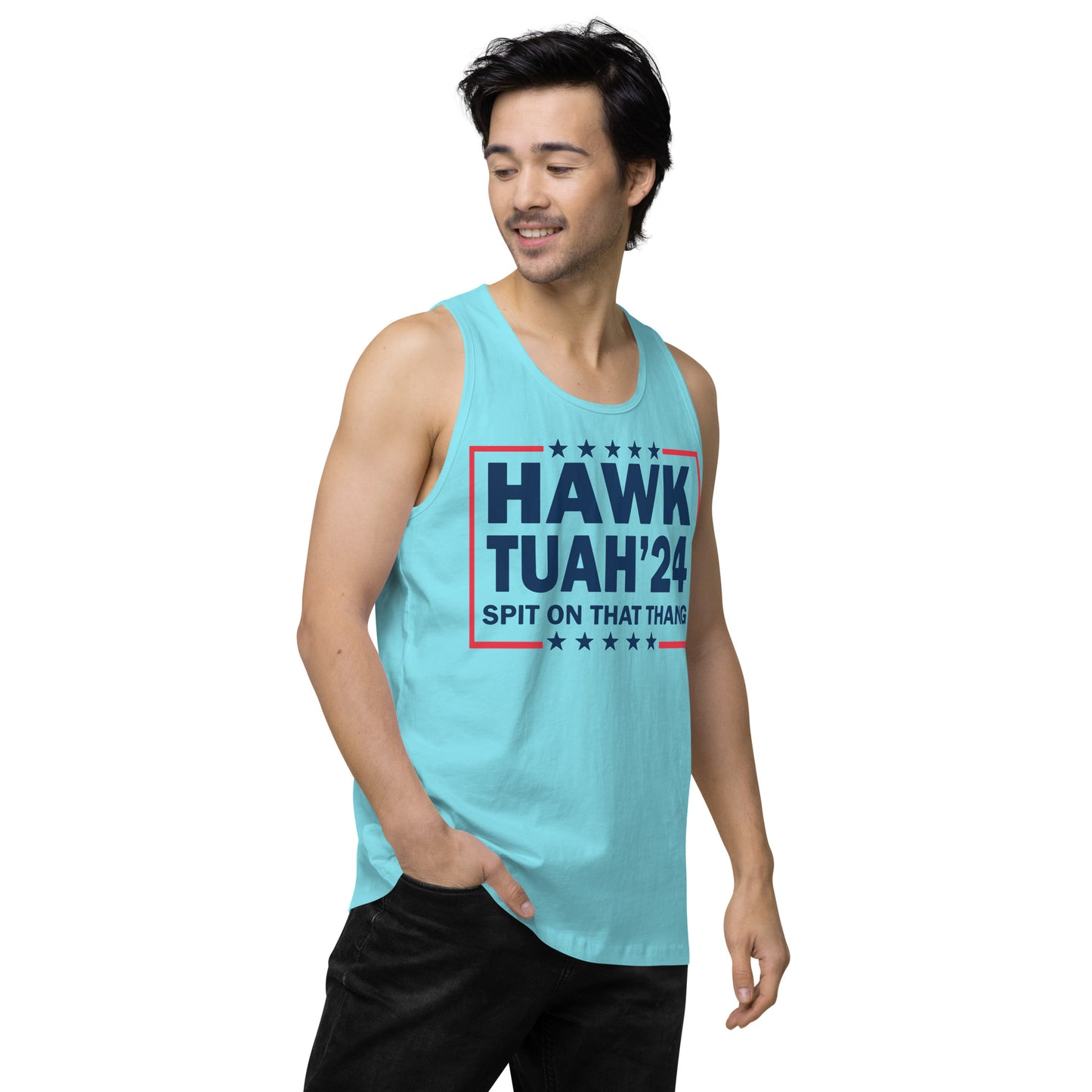 Hawk Tuah™ Men’s premium tank top