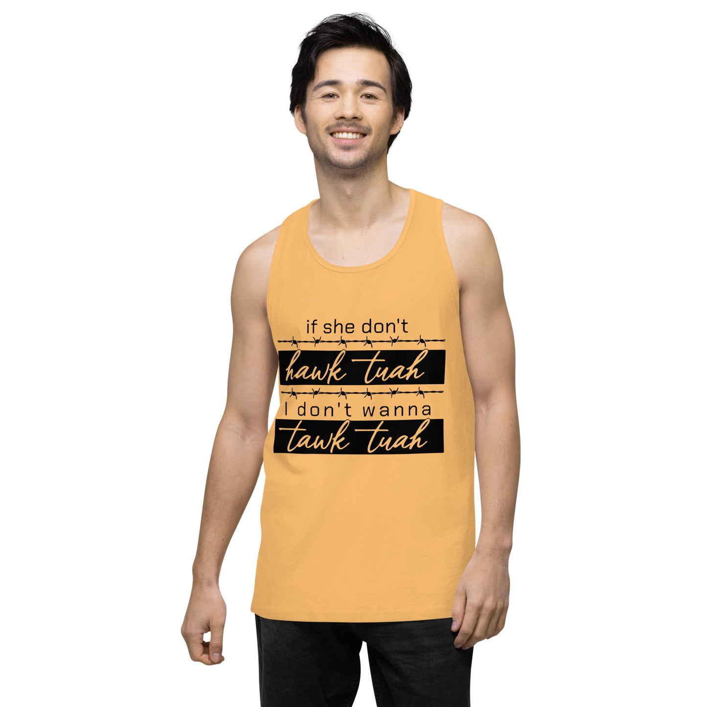 Tawk Tuah Men’s premium tank top