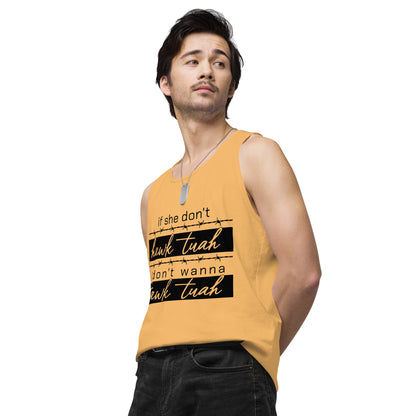 Tawk Tuah Men’s premium tank top