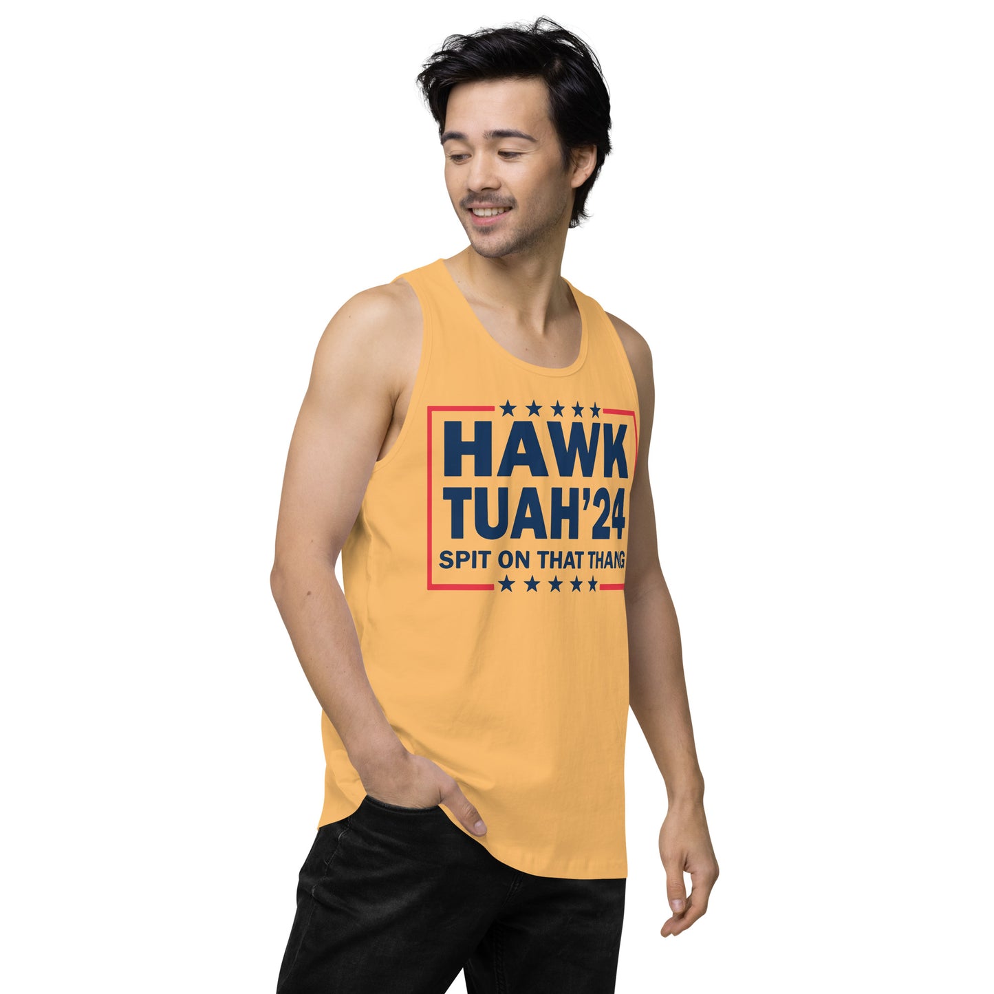 Hawk Tuah™ Men’s premium tank top