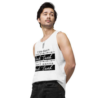 Tawk Tuah Men’s premium tank top