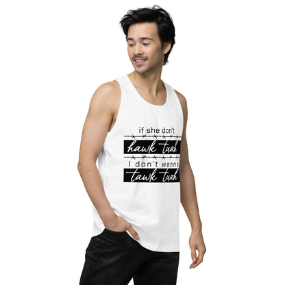 Tawk Tuah Men’s premium tank top