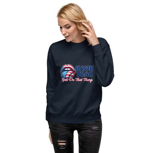 Hawk Tuah™ Unisex Premium Cotton Sweatshirt