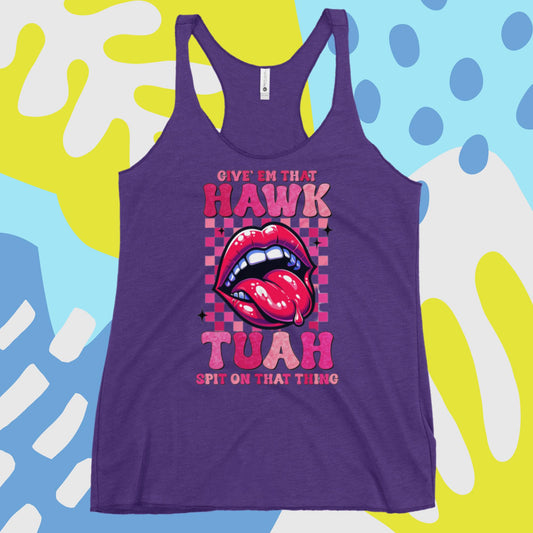 Hawk Tuah™ Mixed Lightweight Women's Racerback Tank